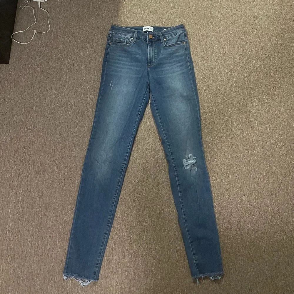 William Rast High Rise Skinny Jean Ripped Size 28 - Picture 1 of 2